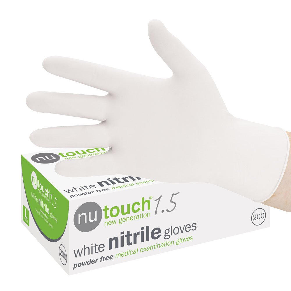 Disposable Nitrile gloves White Soft 